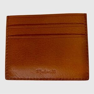 Madewell Brown Leather Card Case‎ Holder NWT